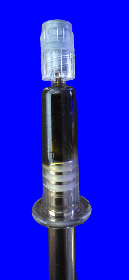 Full spectrum RSO 1g glass syringe.